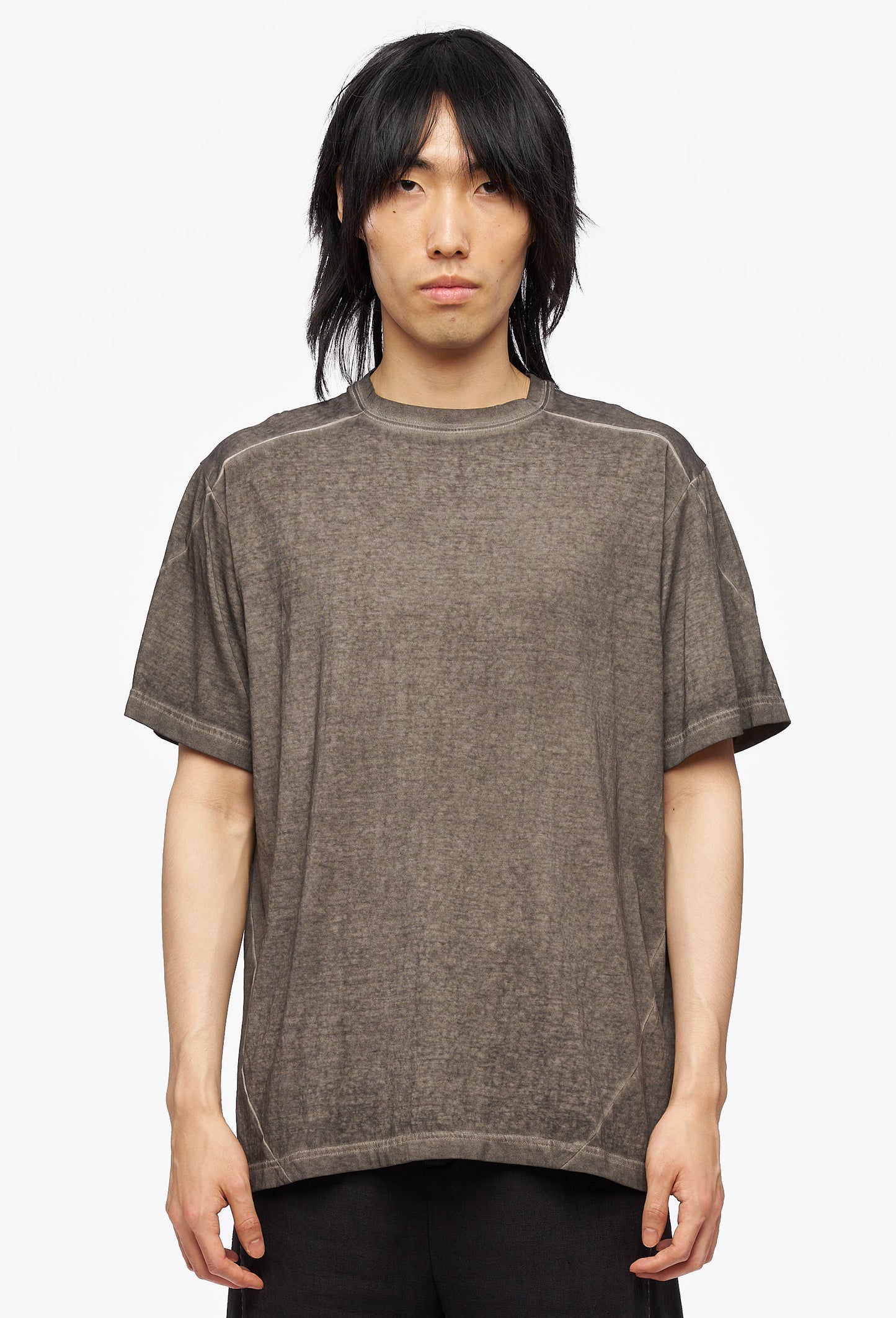 Cold Dyed Grey Faded Tee