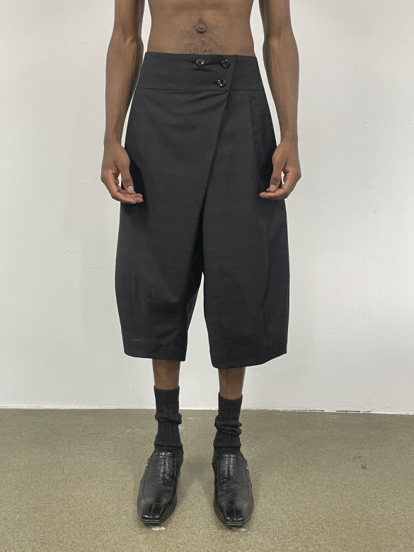 Black Crossover Shorts