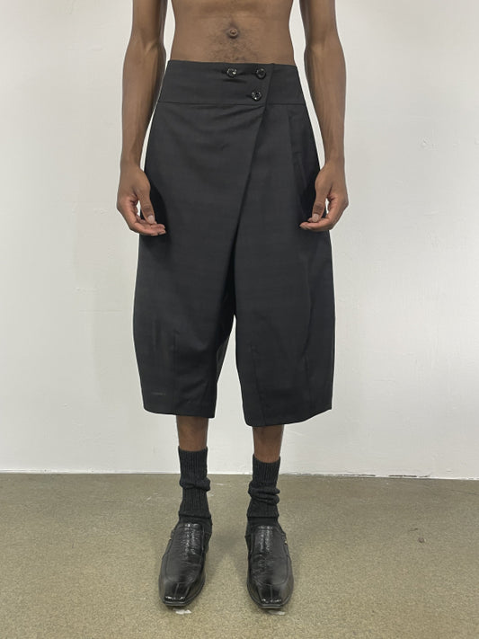 Black Crossover Shorts