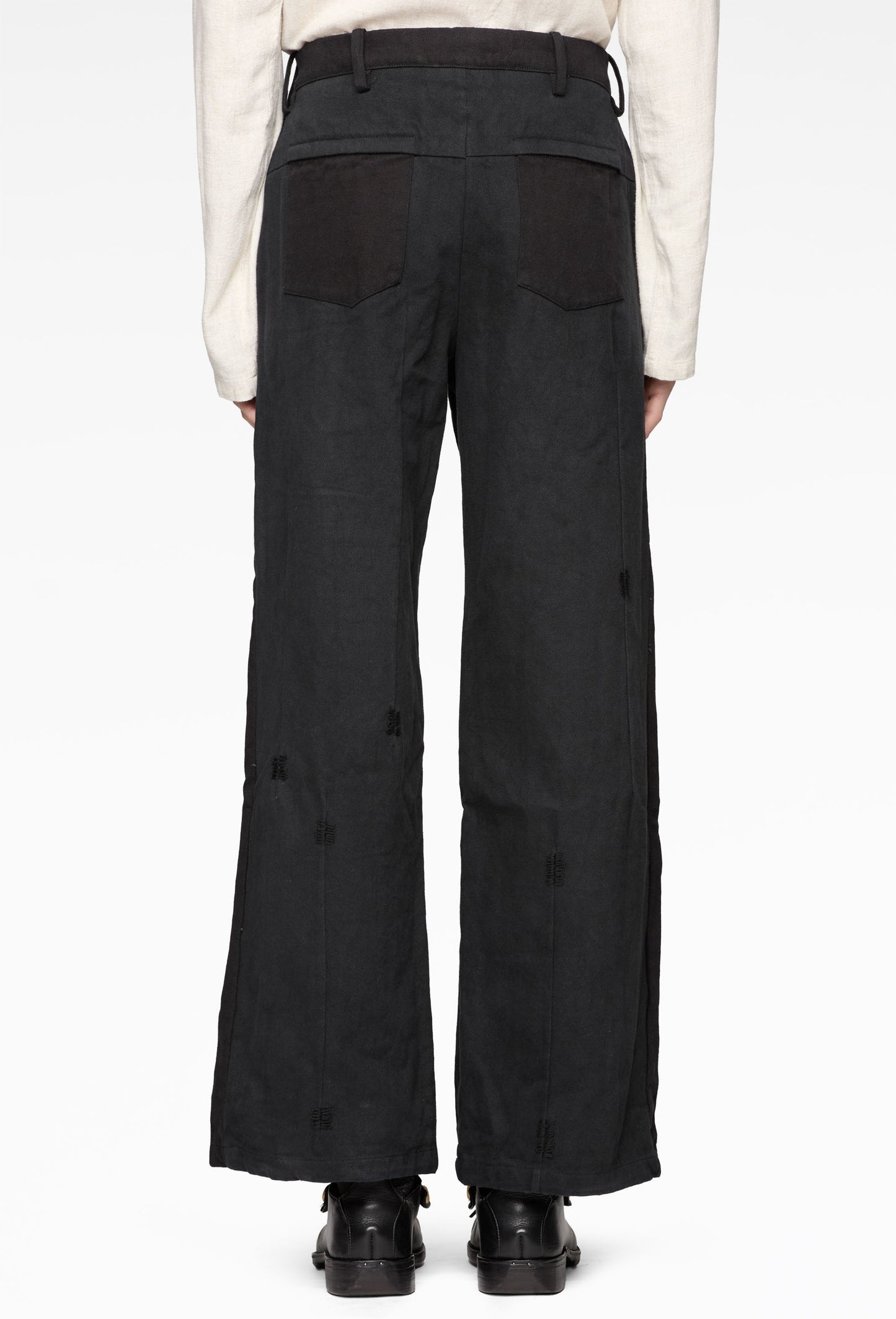 Darted Embroidered Pant