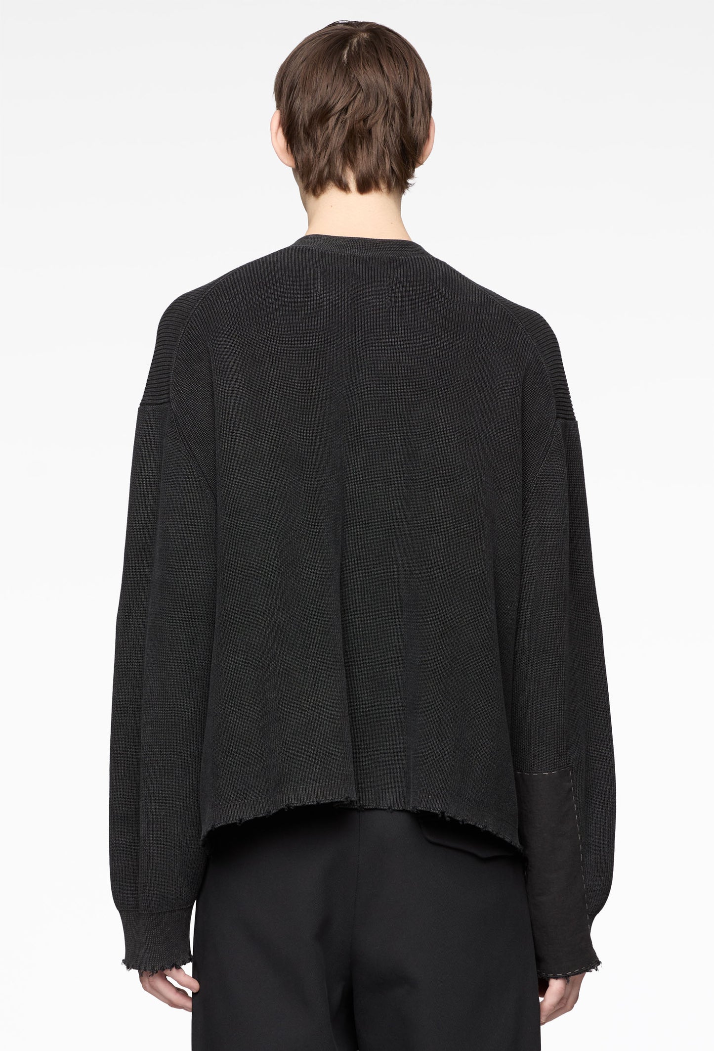 Double Breasted Aged Knit