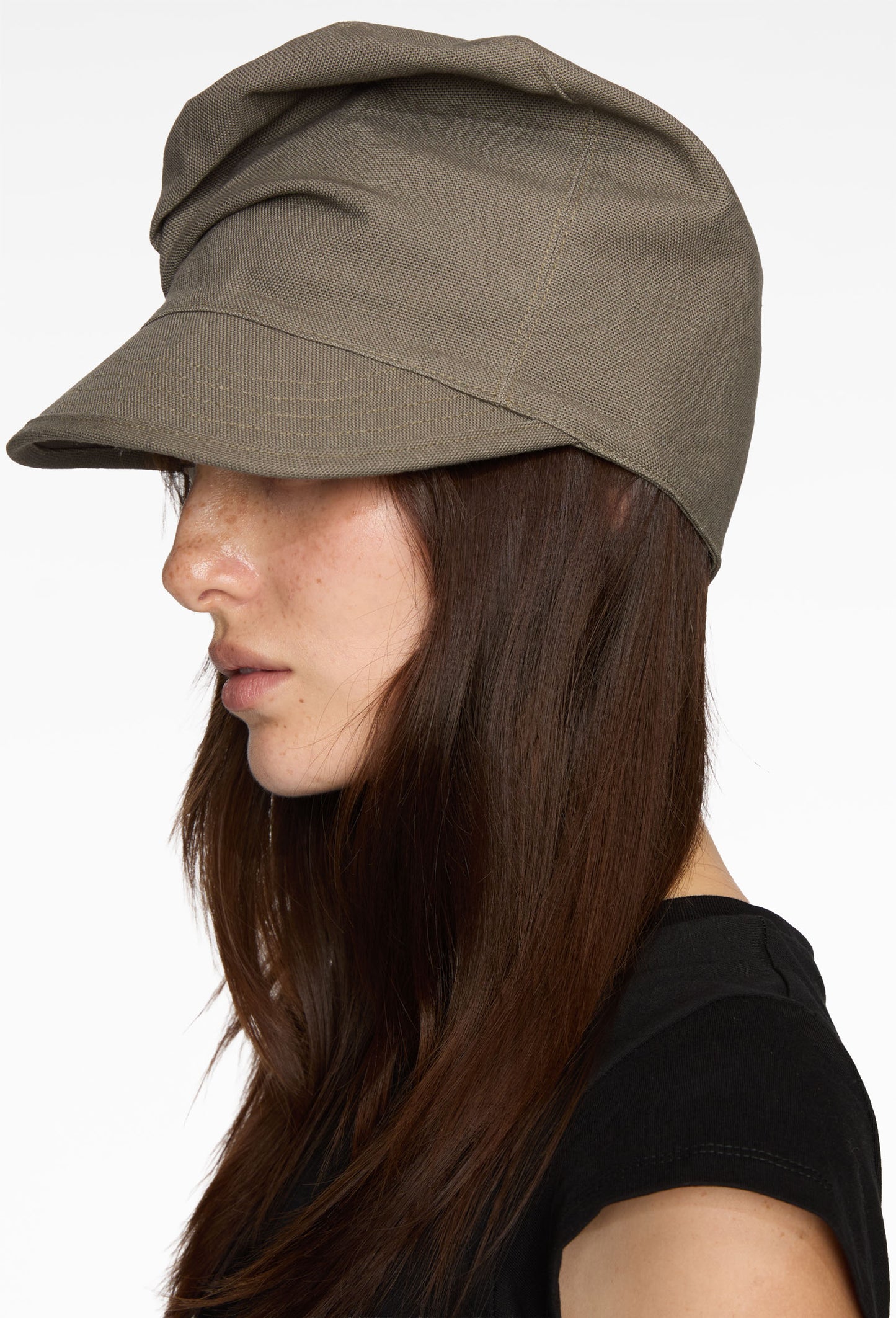 Dust Olive Crushed Cap