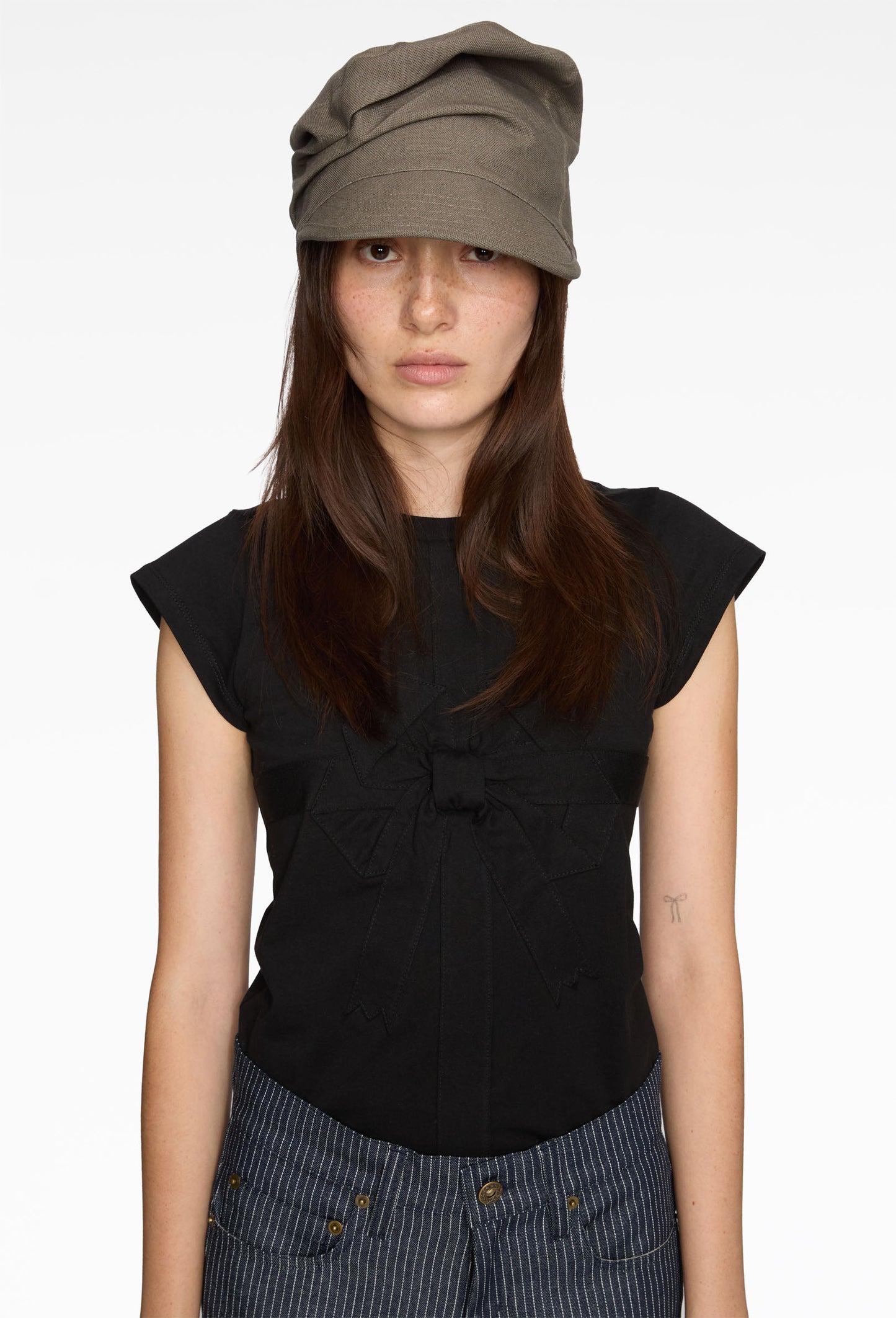 Dust Olive Crushed Cap