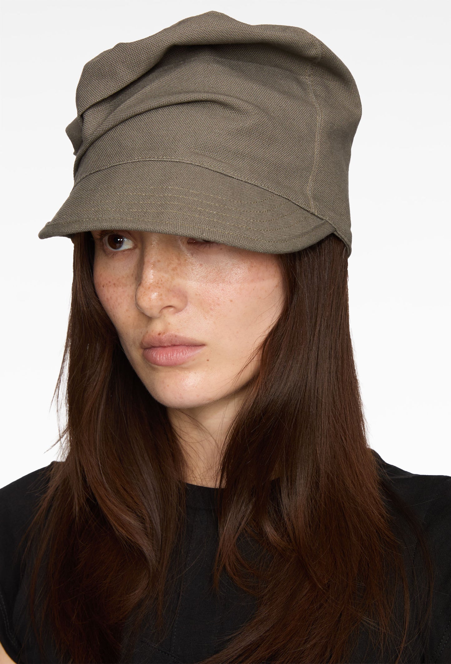 Dust Olive Crushed Cap