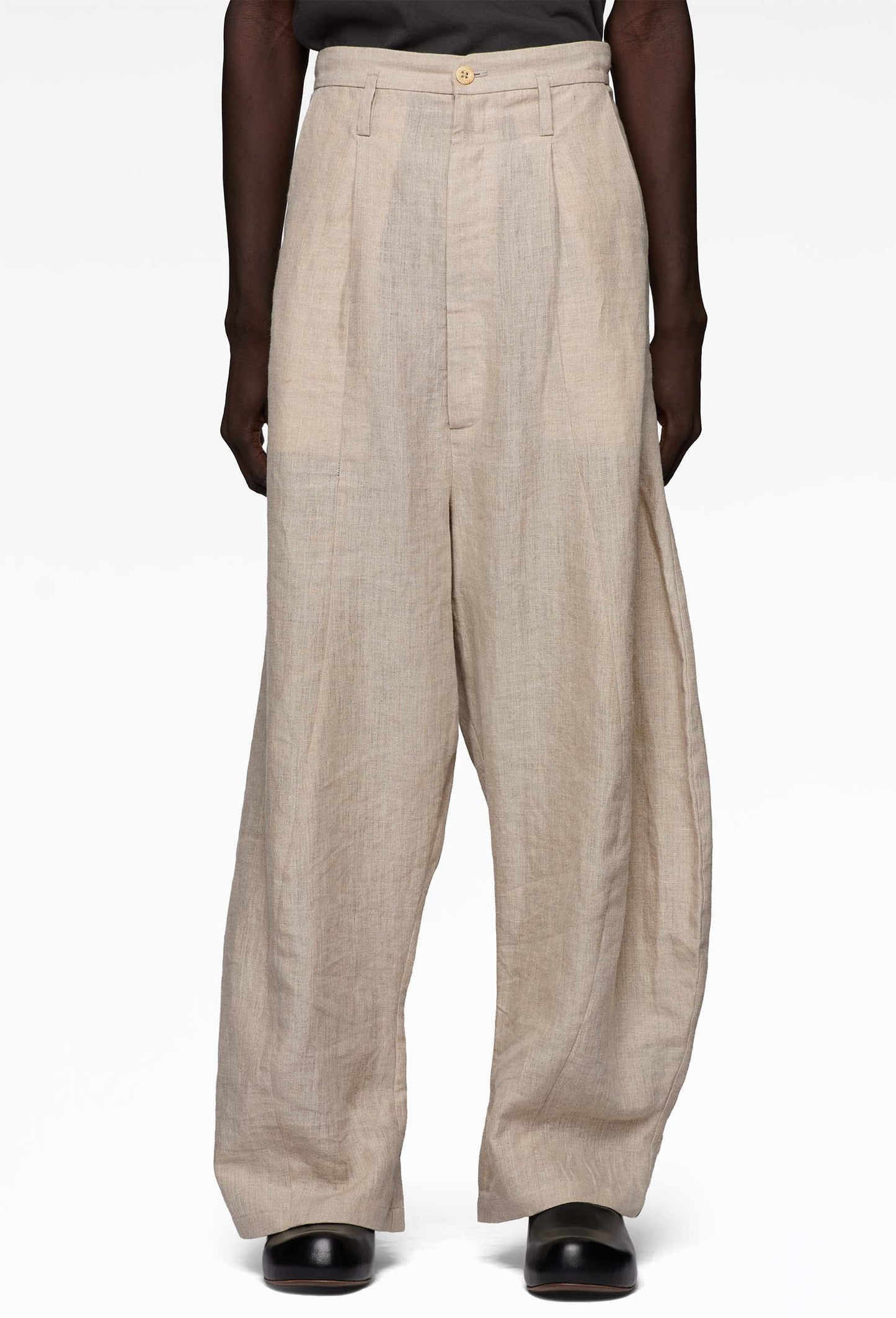 Ecru Distorted Trousers