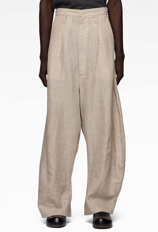 Ecru Distorted Trousers