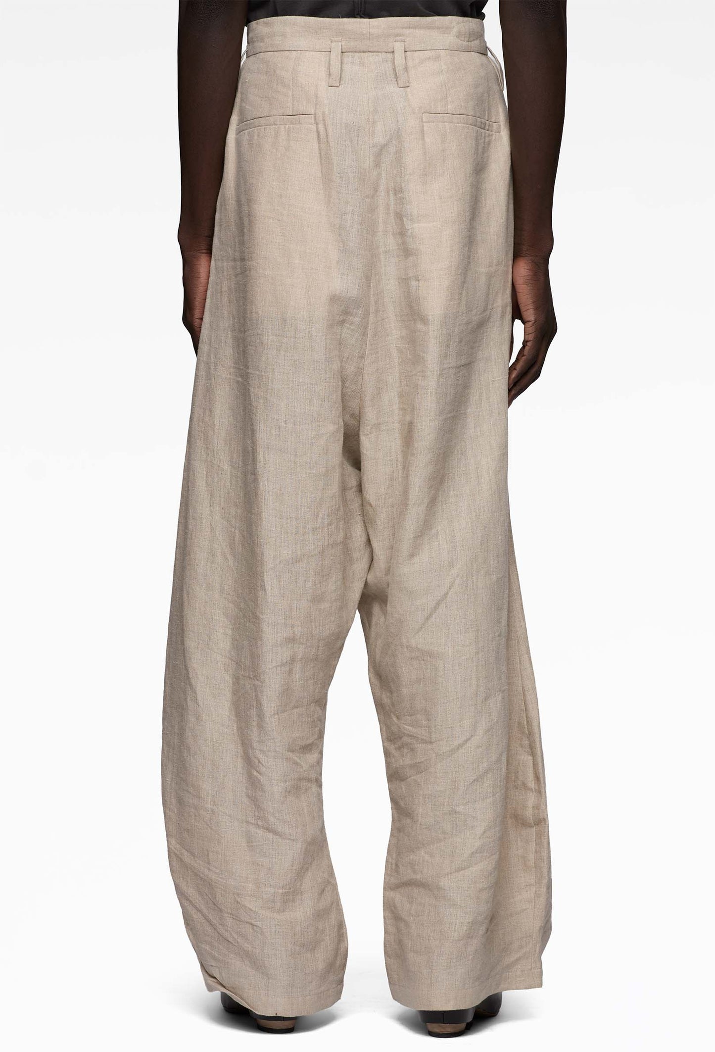 Ecru Distorted Trousers
