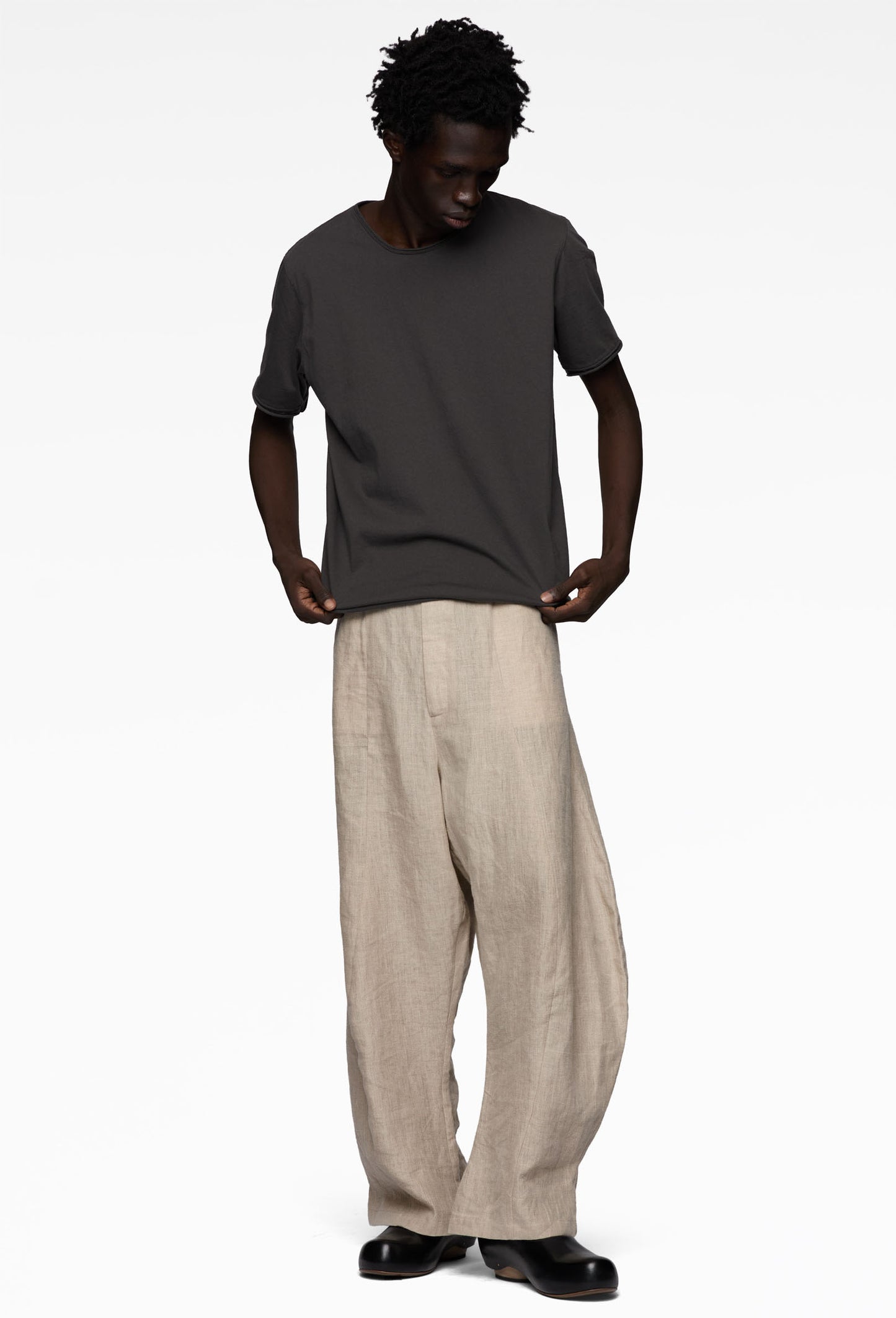 Ecru Distorted Trousers