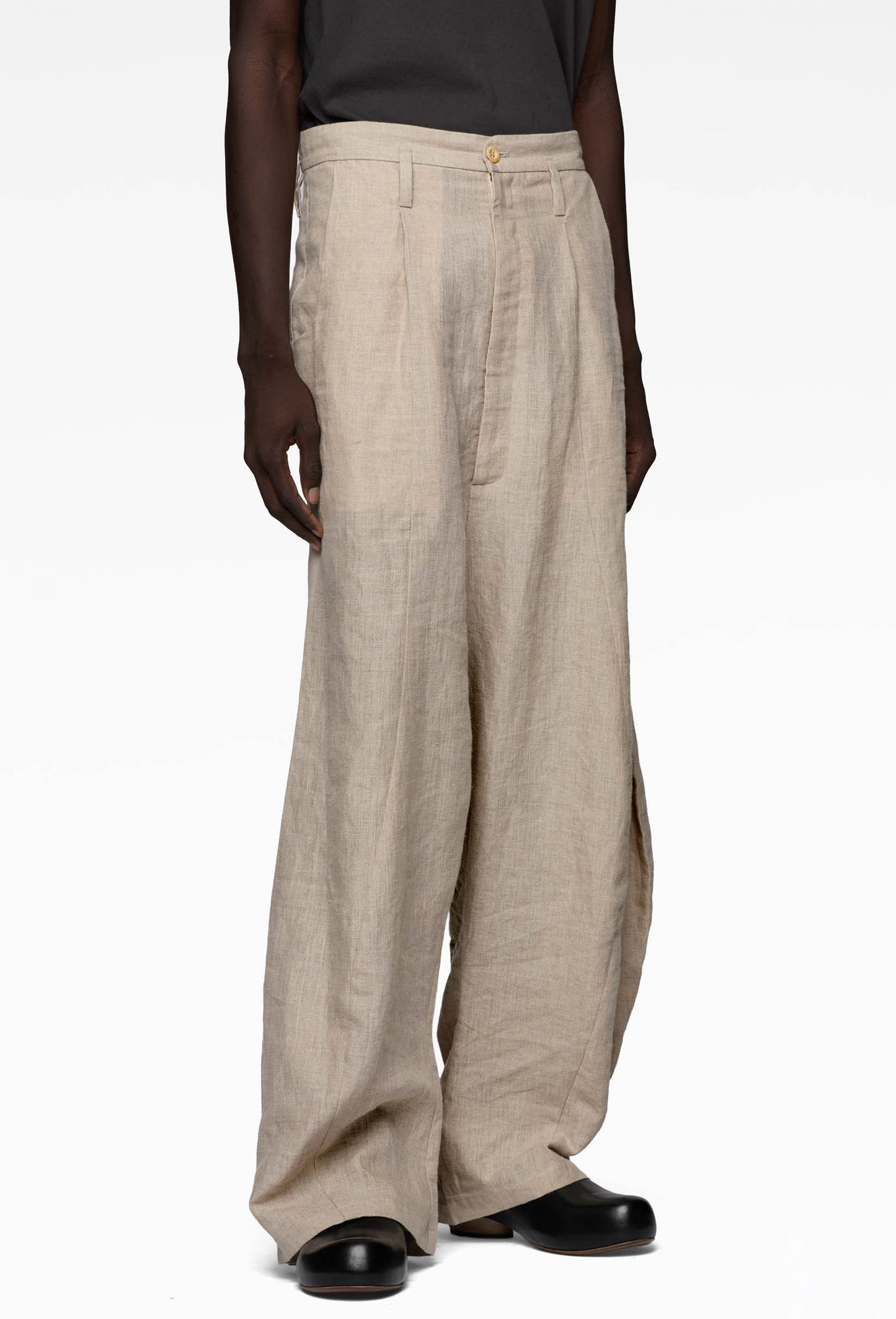 Ecru Distorted Trousers