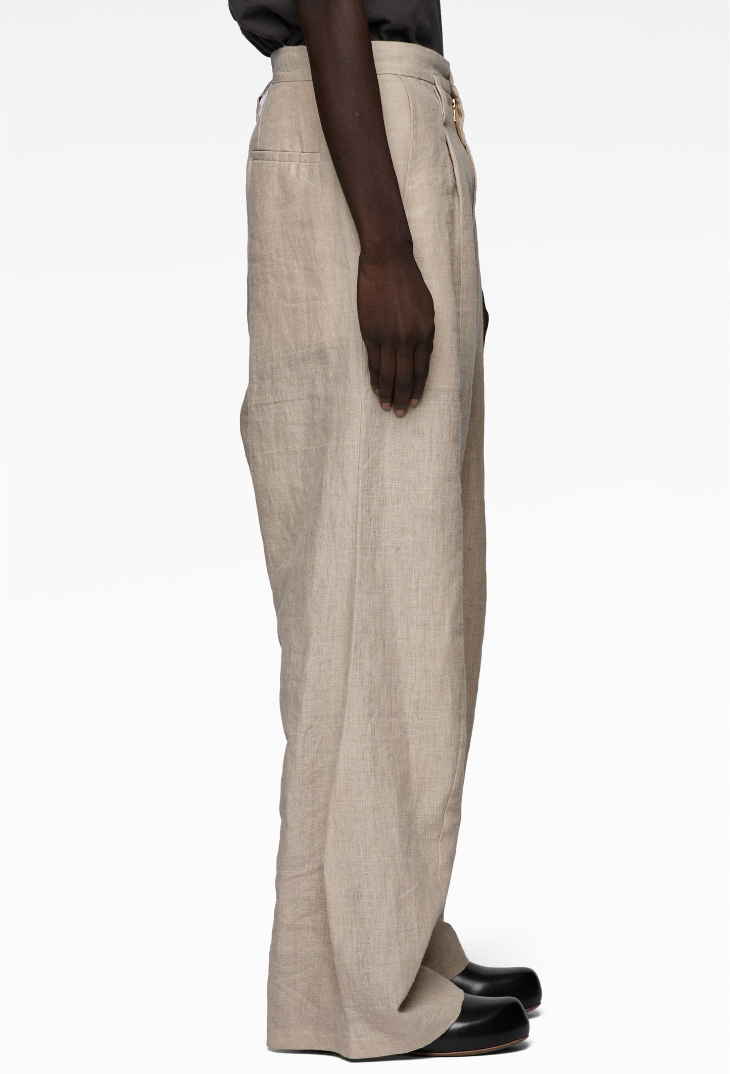 Ecru Distorted Trousers