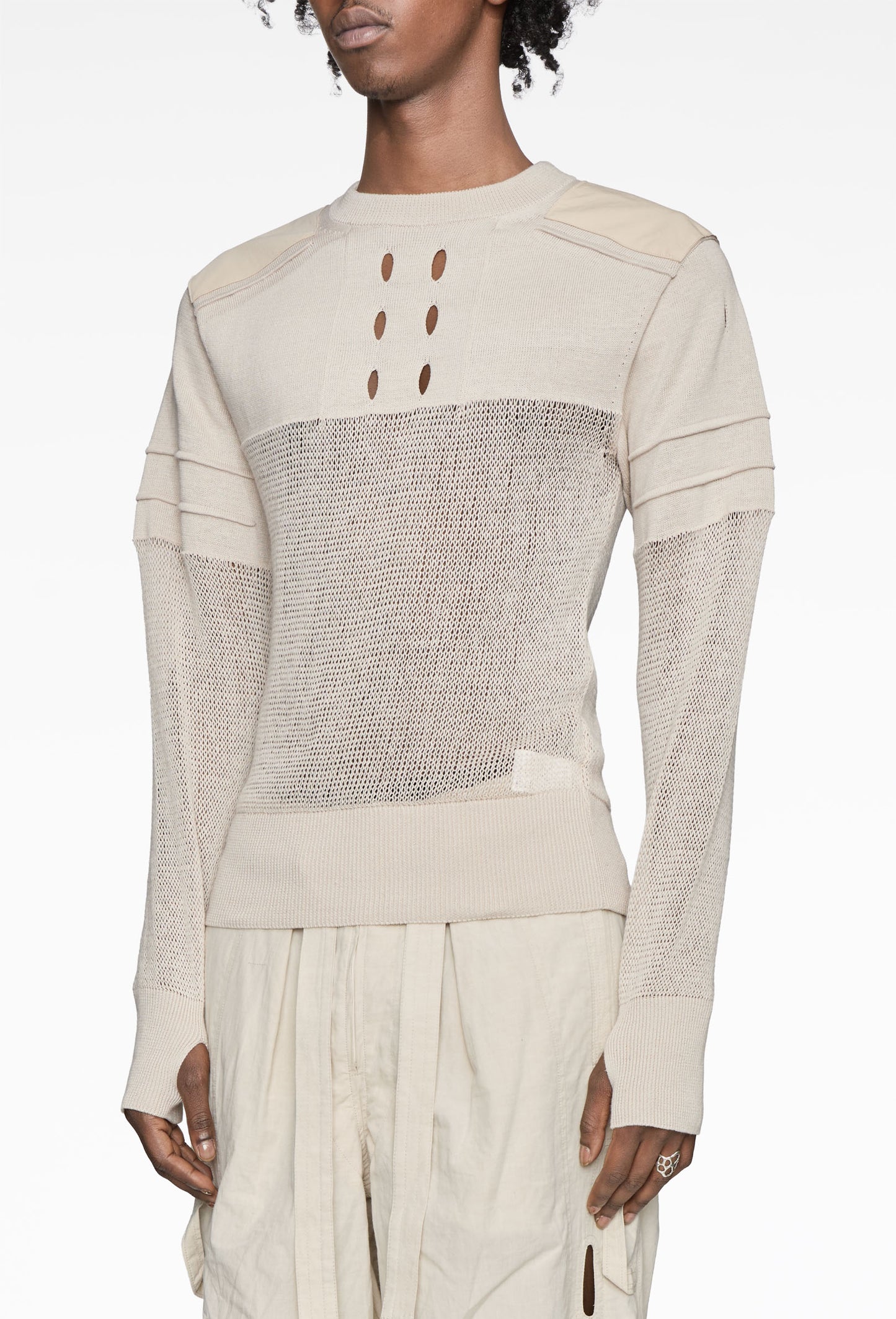 Ecru Fang Knit