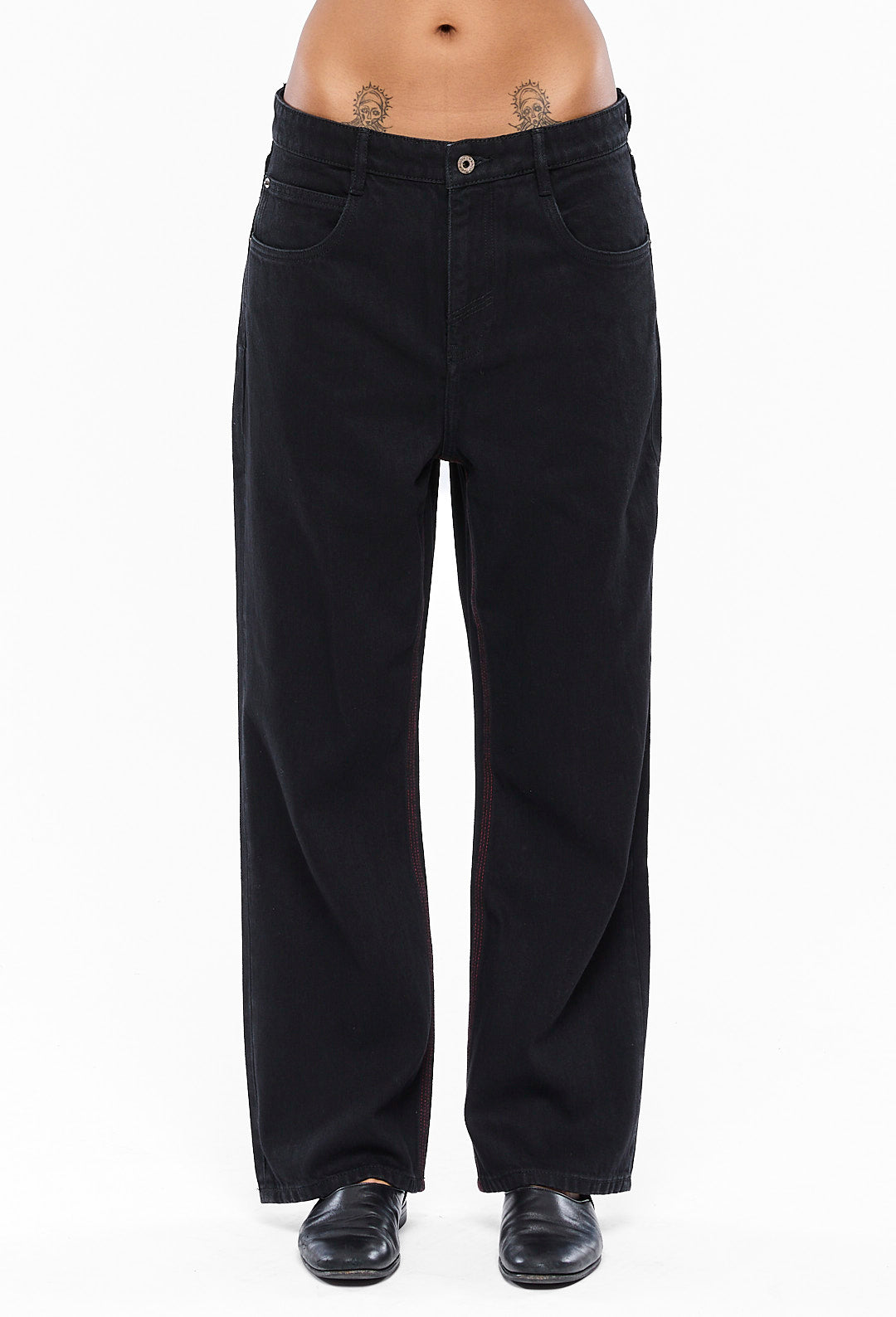Black Straight Jeans