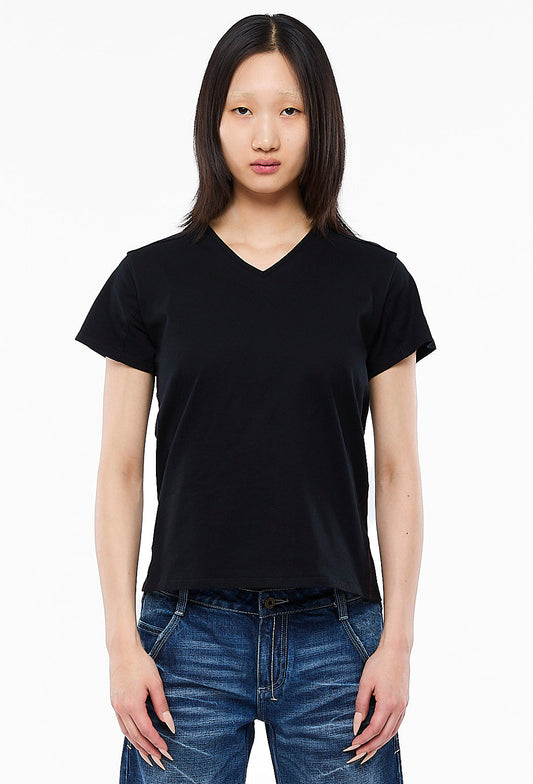 Black V-Neck Tee