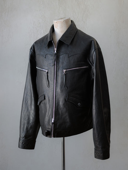 FM - Cyclist Cowhide Leather Jacket