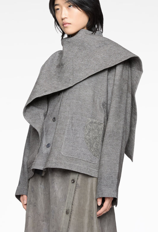 Forgotten Materials - Drape Scarf Blazer (Komune Exclusive)