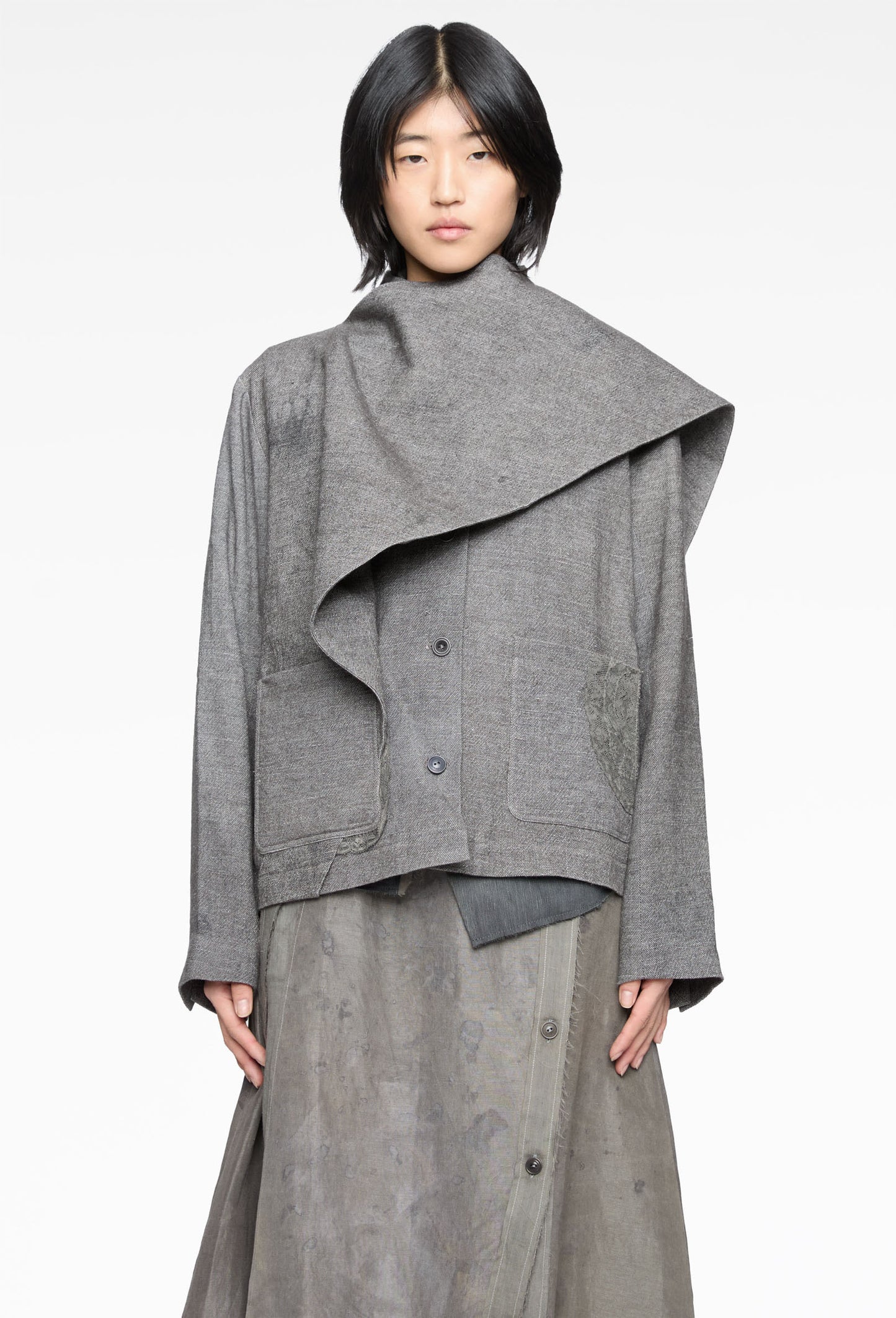 Forgotten Materials - Drape Scarf Blazer (Komune Exclusive)