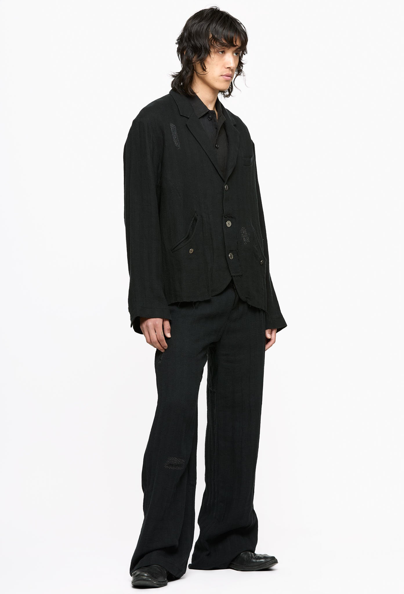 FM Frayed Black 0222 Blazer