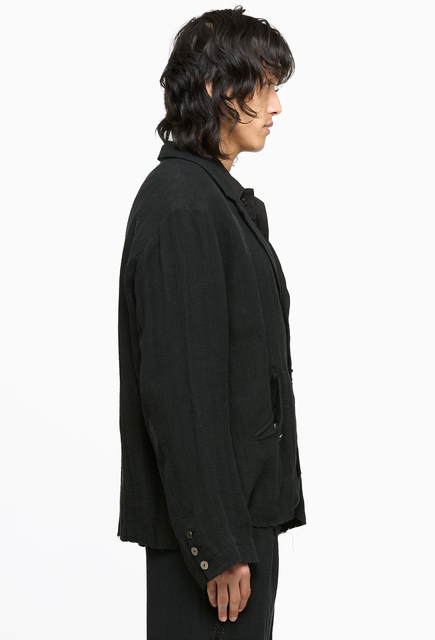 FM Frayed Black 0222 Blazer