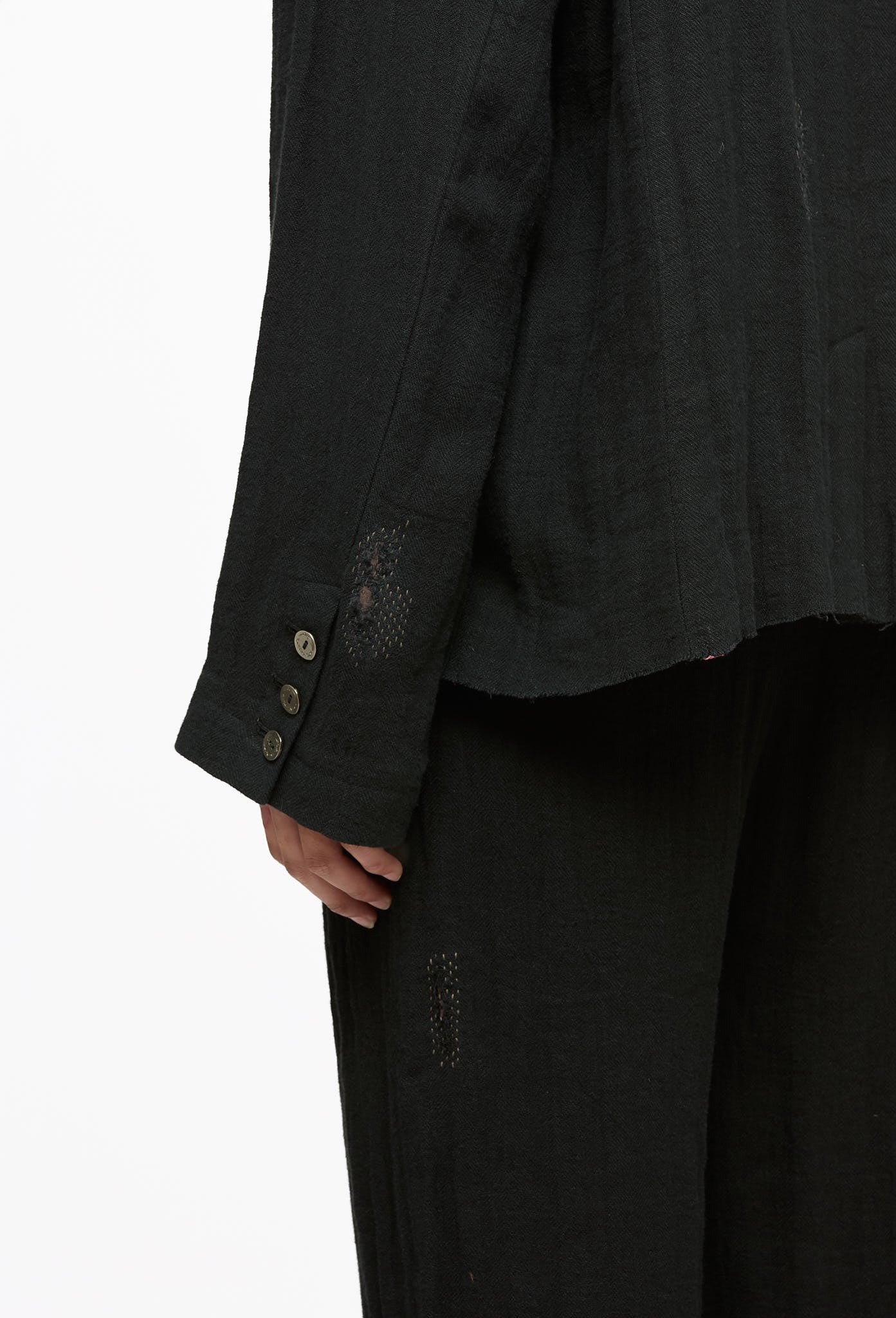 FM Frayed Black 0222 Blazer