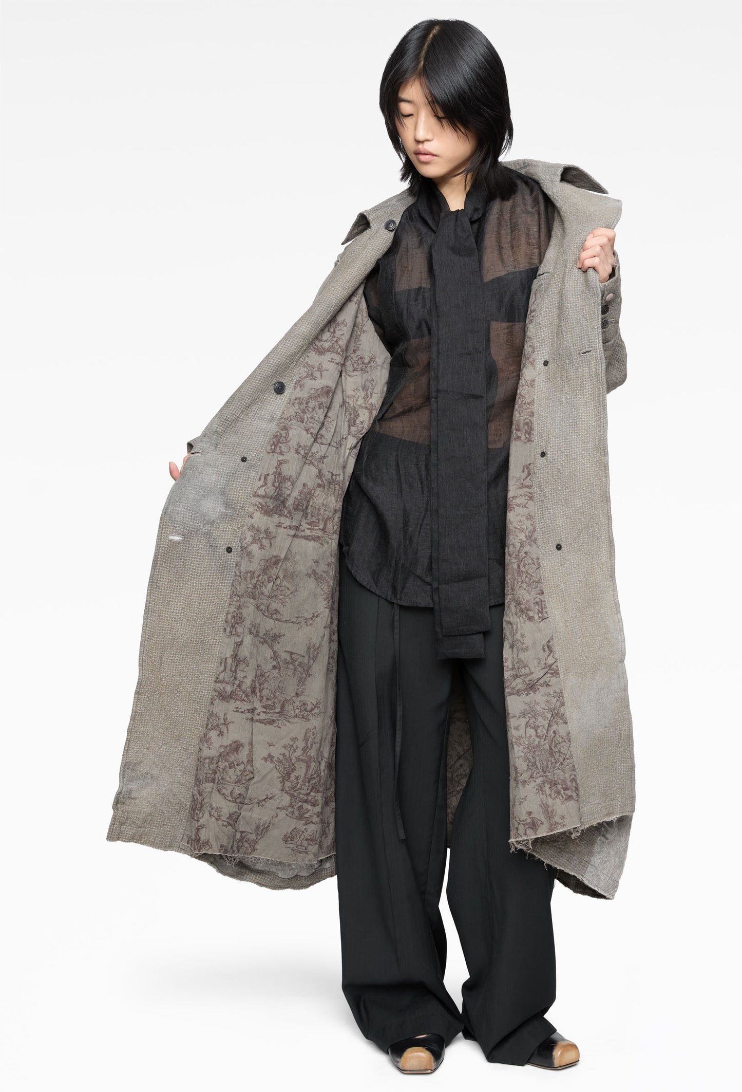 Forgotten Materials - Frayed Long Coat (Komune Exclusive)