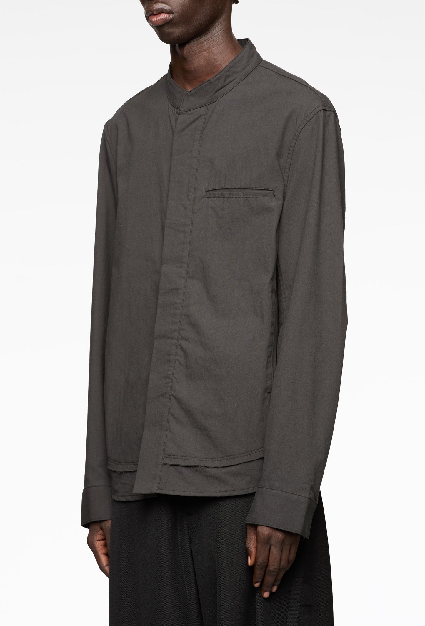 Gravel Raw Edge Shirt