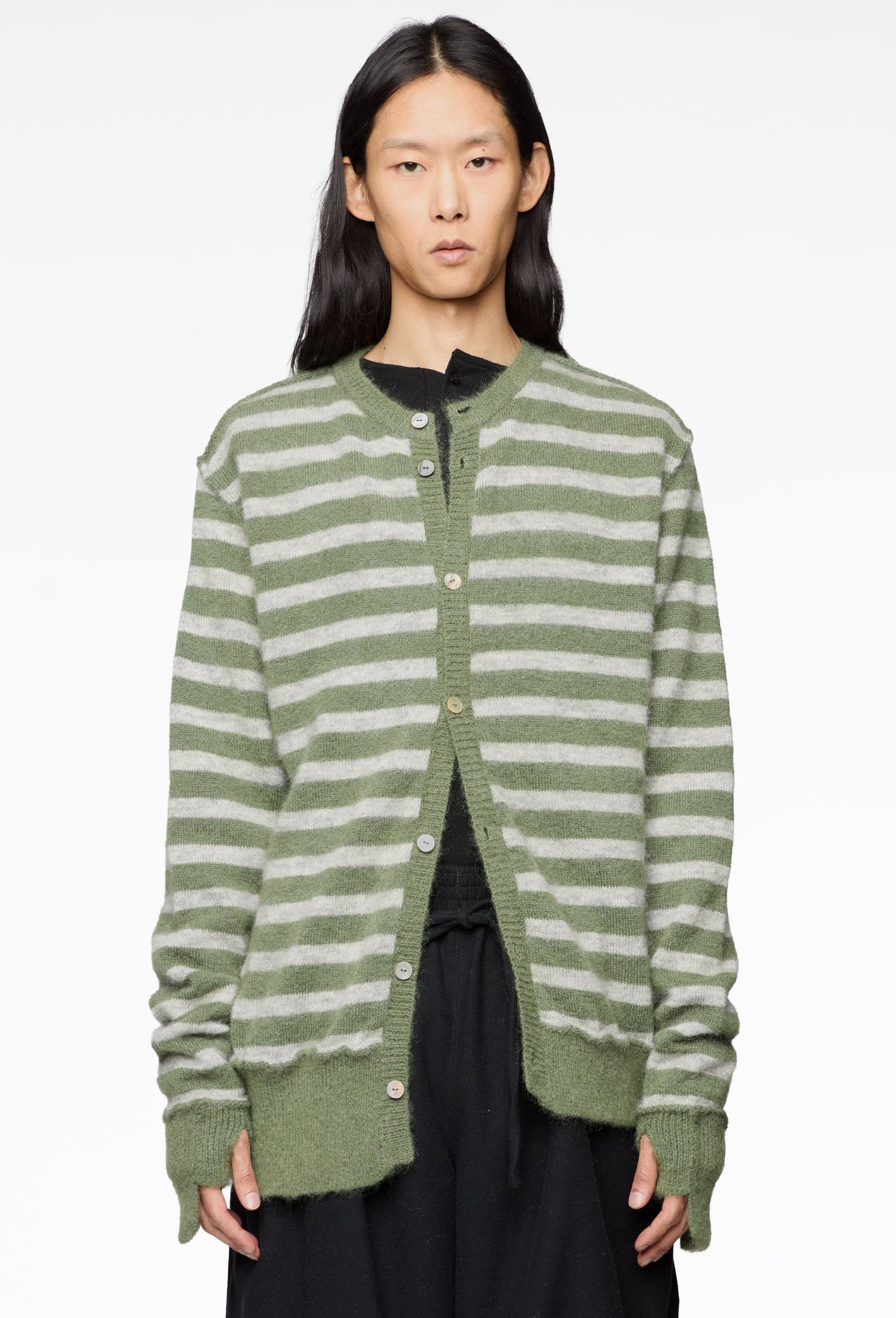 Green Mohair Cardigan