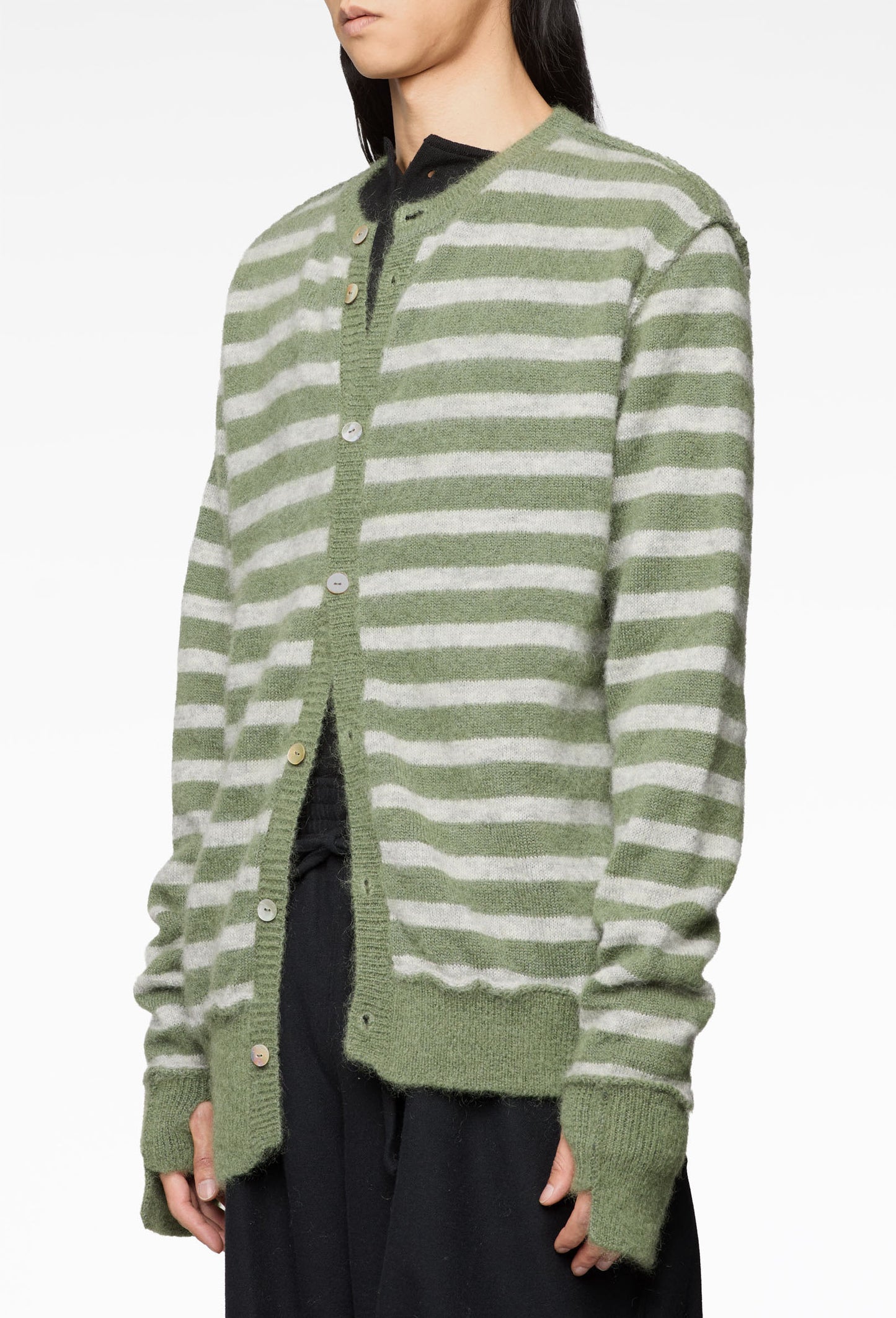 Green Mohair Cardigan