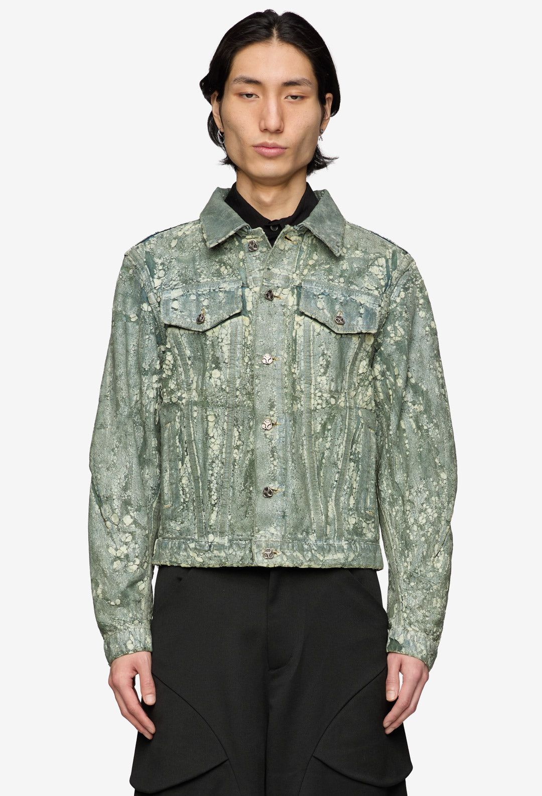 Green Terrarium Denim Jacket
