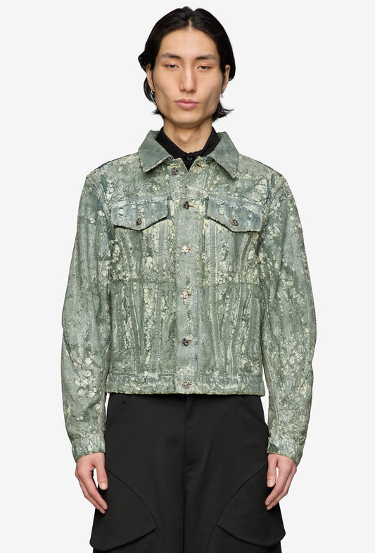 Green Terrarium Denim Jacket