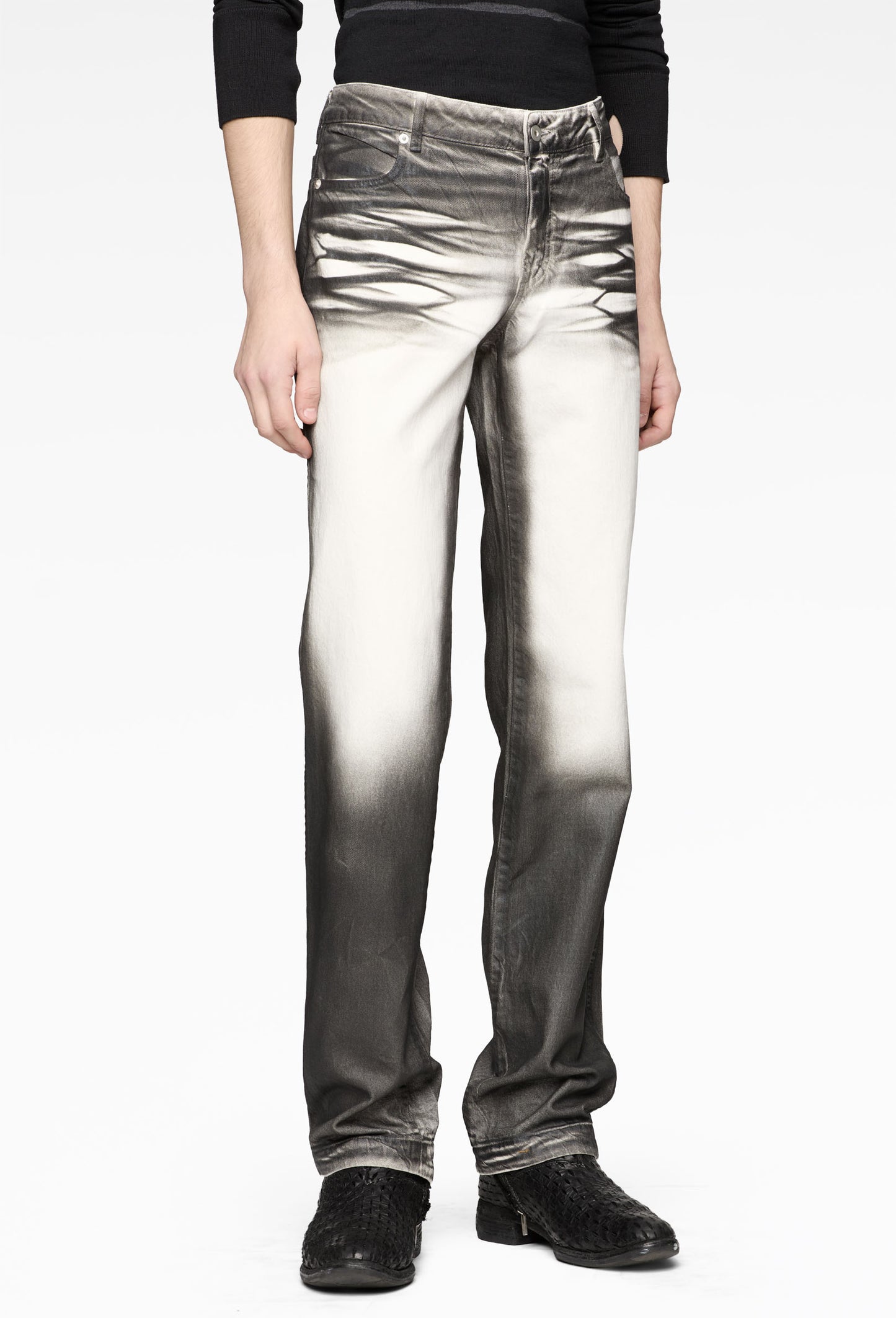 Grey Low Rise Jeans