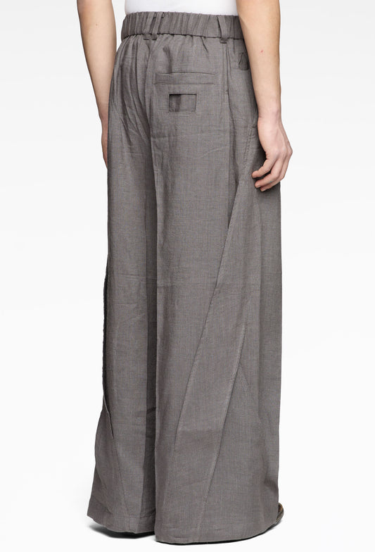 Silk Linen Interweaved Trousers