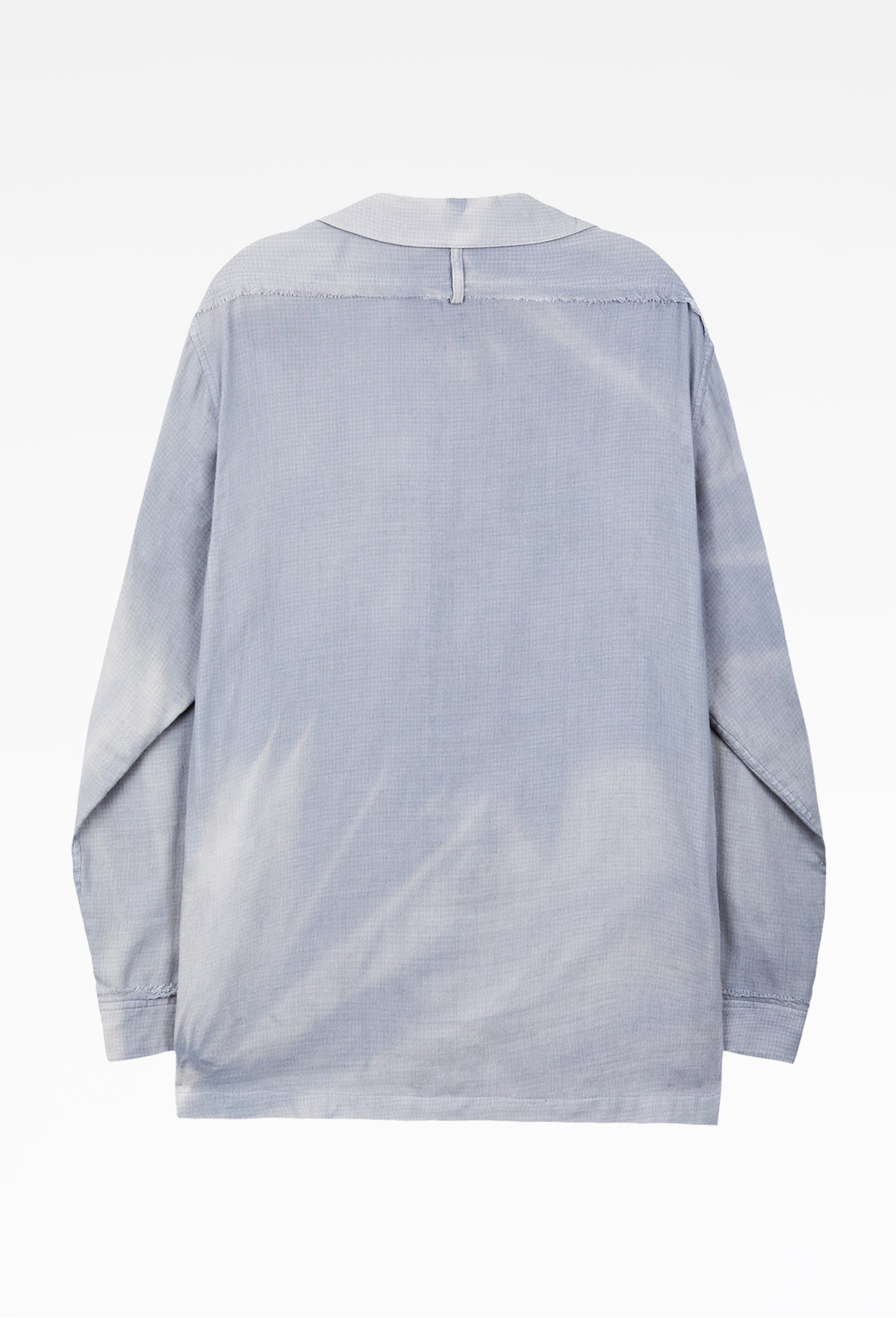 Grey Sun-Bleached Strap Detailed Shirt
