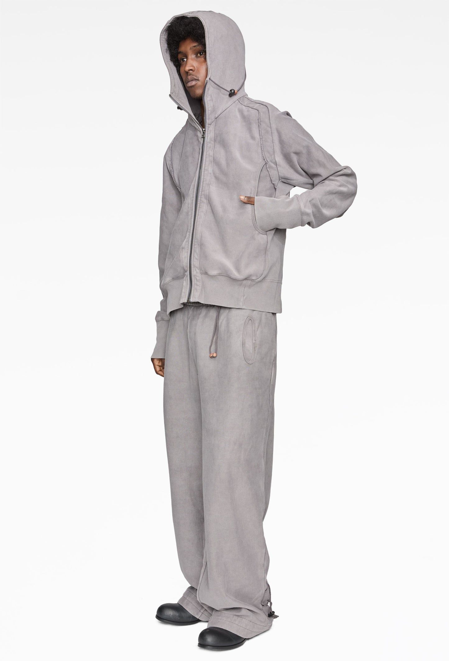 Grey Zip Up Hoodie (Komune Exclusive)