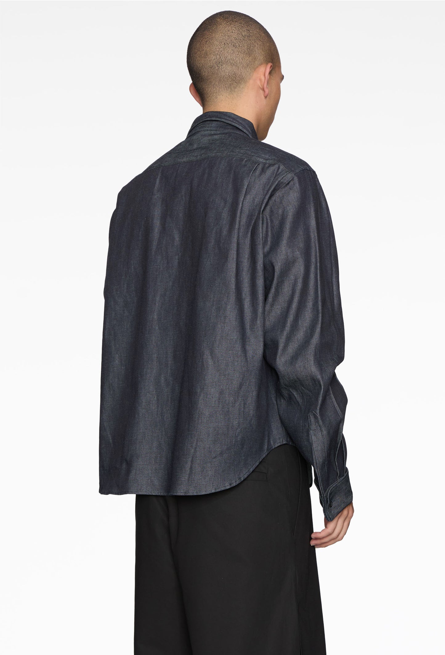 Indigo Finn Wired Denim Chambray Shirt
