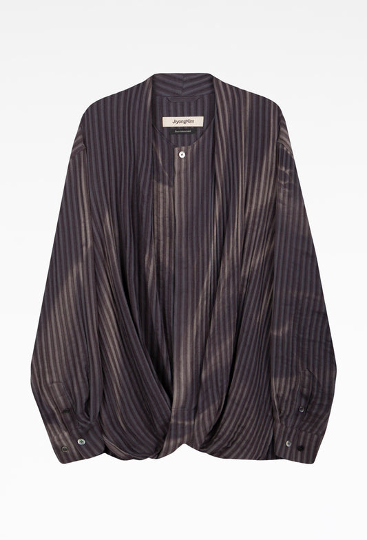 Jacquard Sun-Bleached Draped Shirt