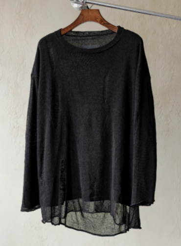Black Layered Knit