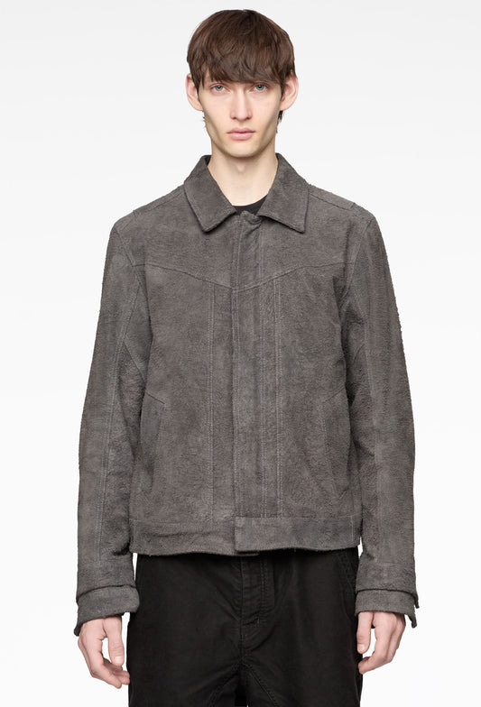 Leather Double Sleeve Blouson