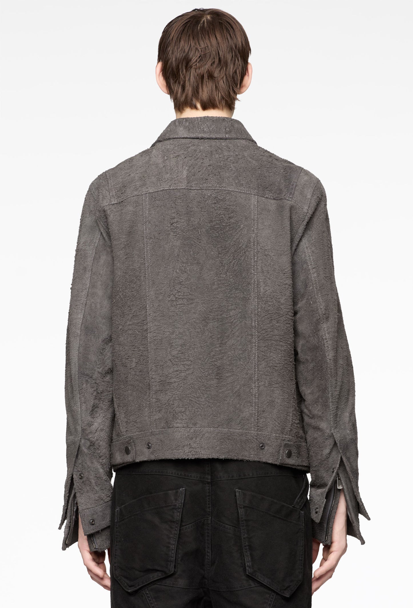 Leather Double Sleeve Blouson