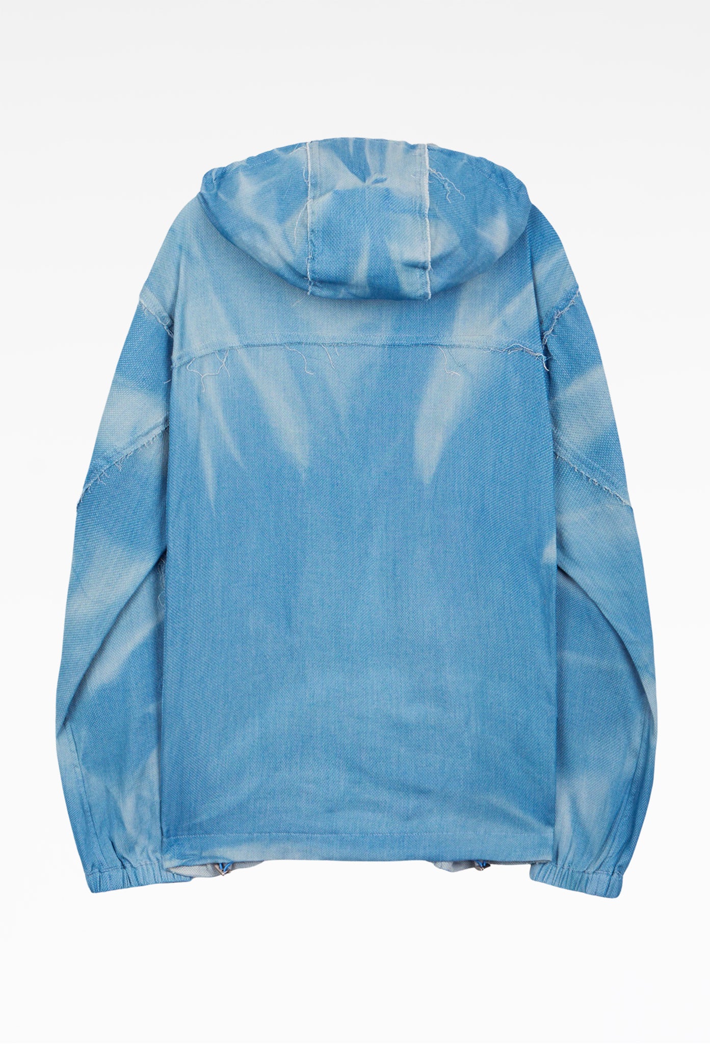 Light Blue Sun-Bleached Reversible Hood Jacket