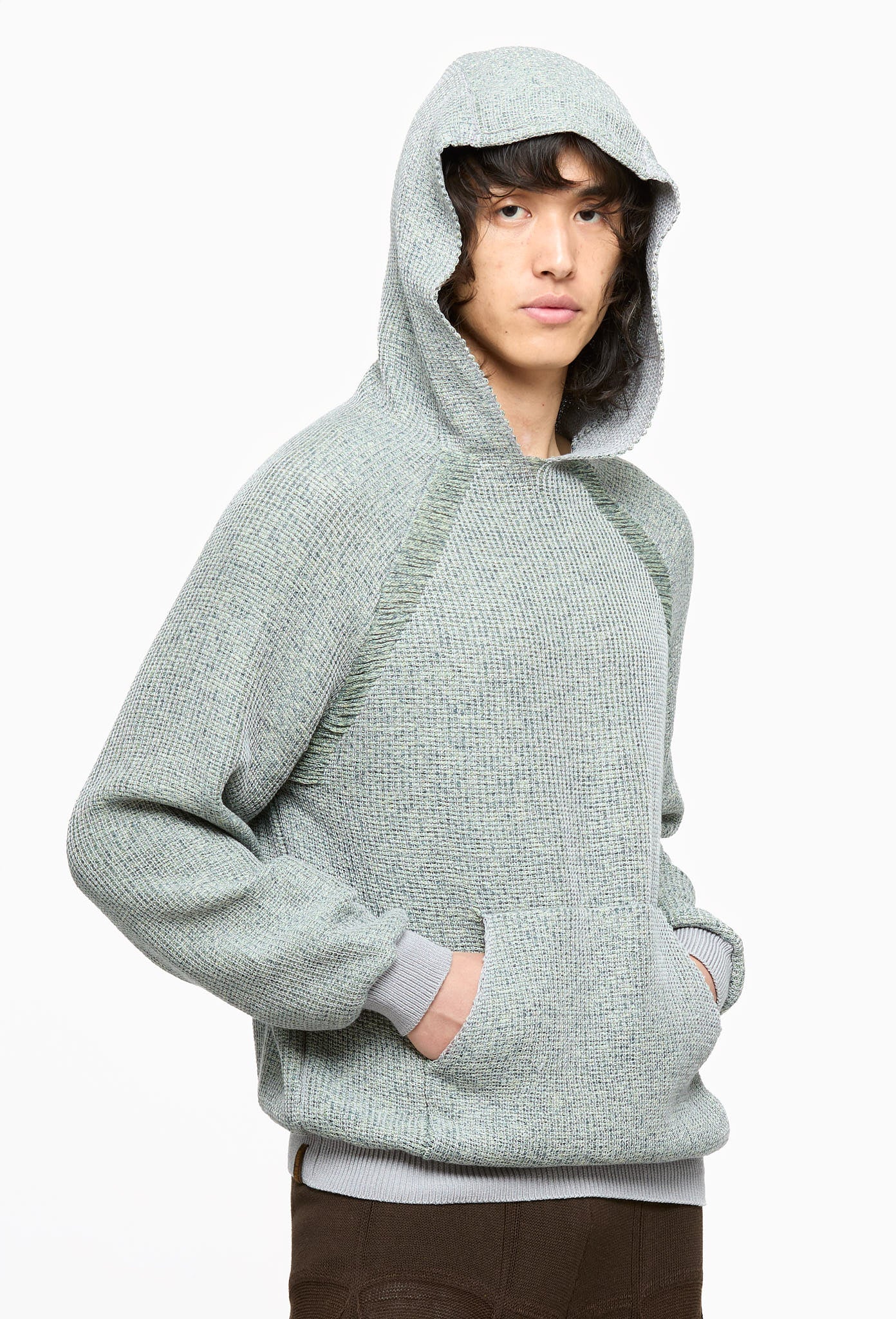 Light Grey Slant Hoodie