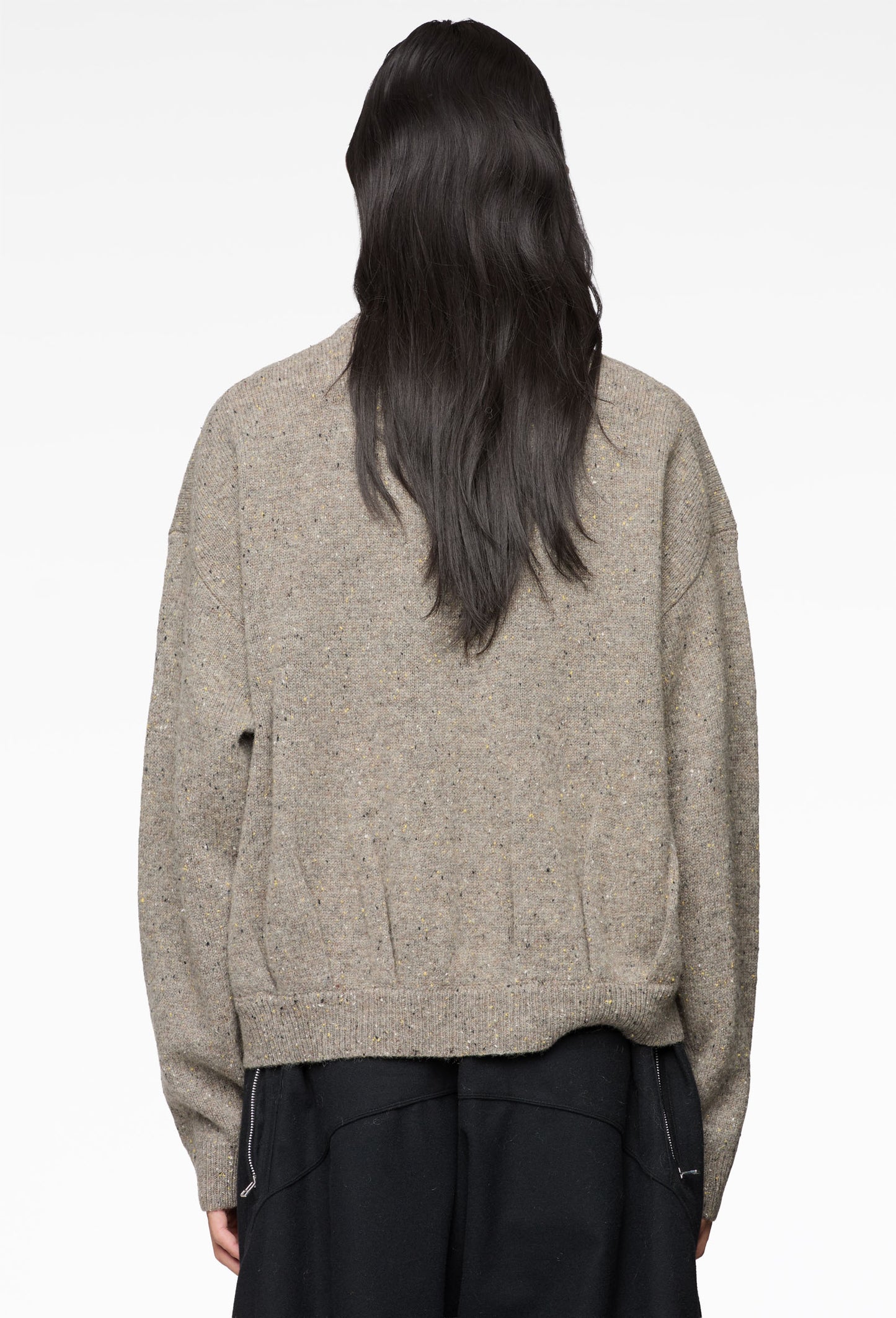Melange Sahara Drape Knit