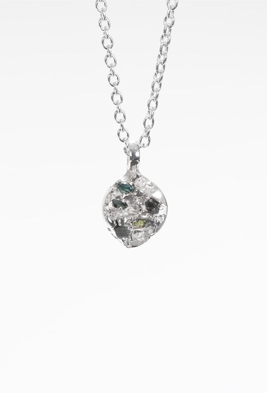 Melon Mountain Pendant With Sapphires