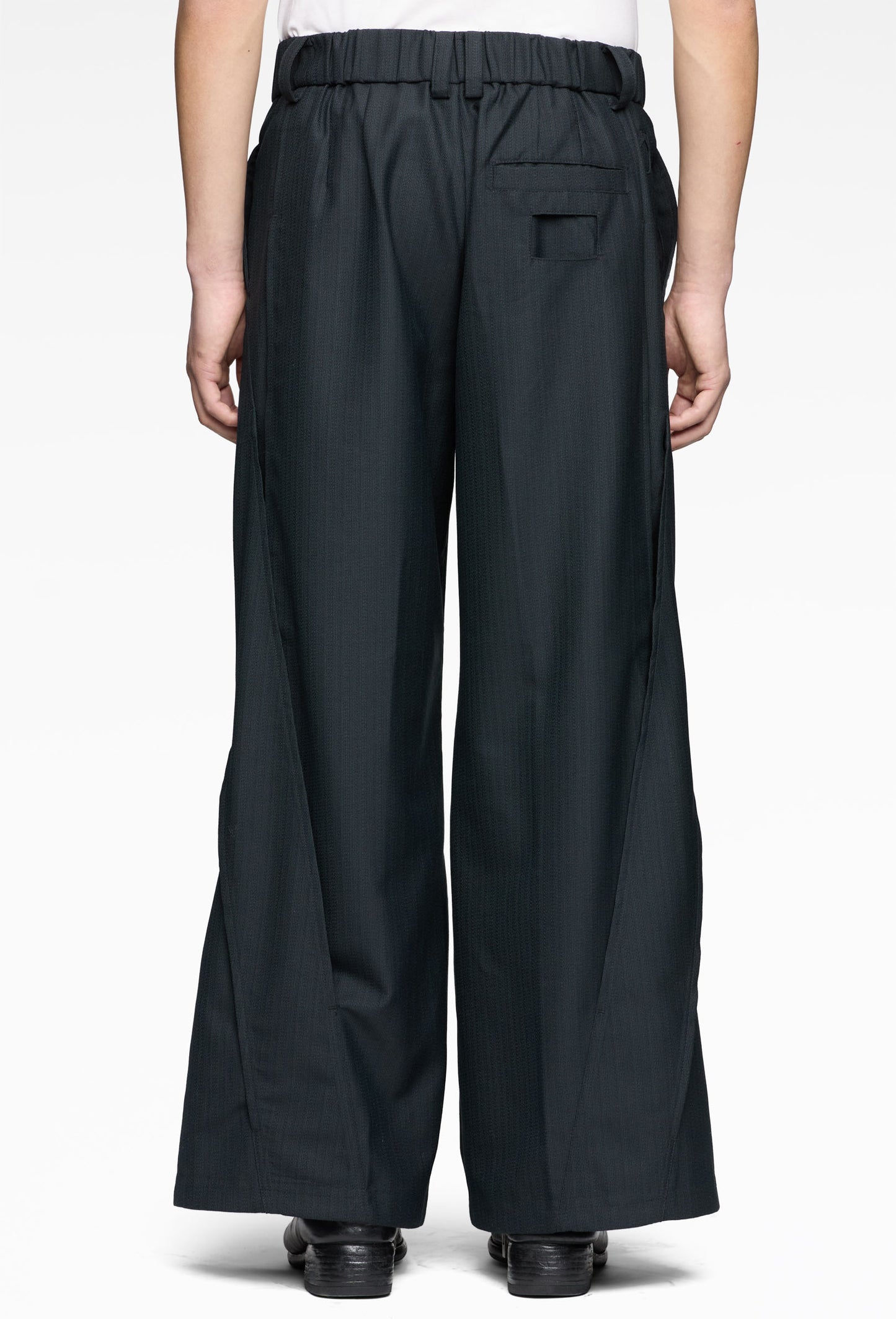 Midnight Woolen Interweaved Trousers