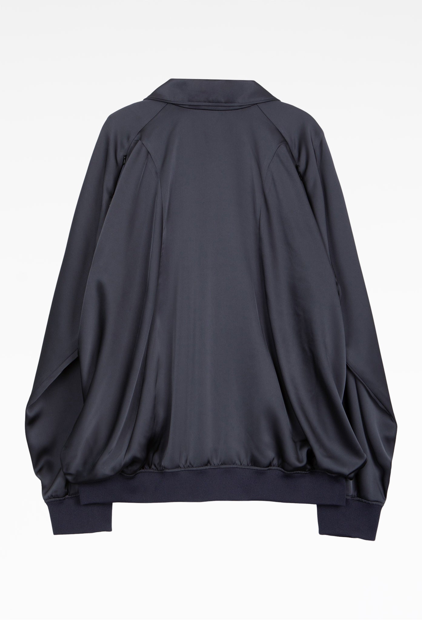 Navy Draped Track Jacket
