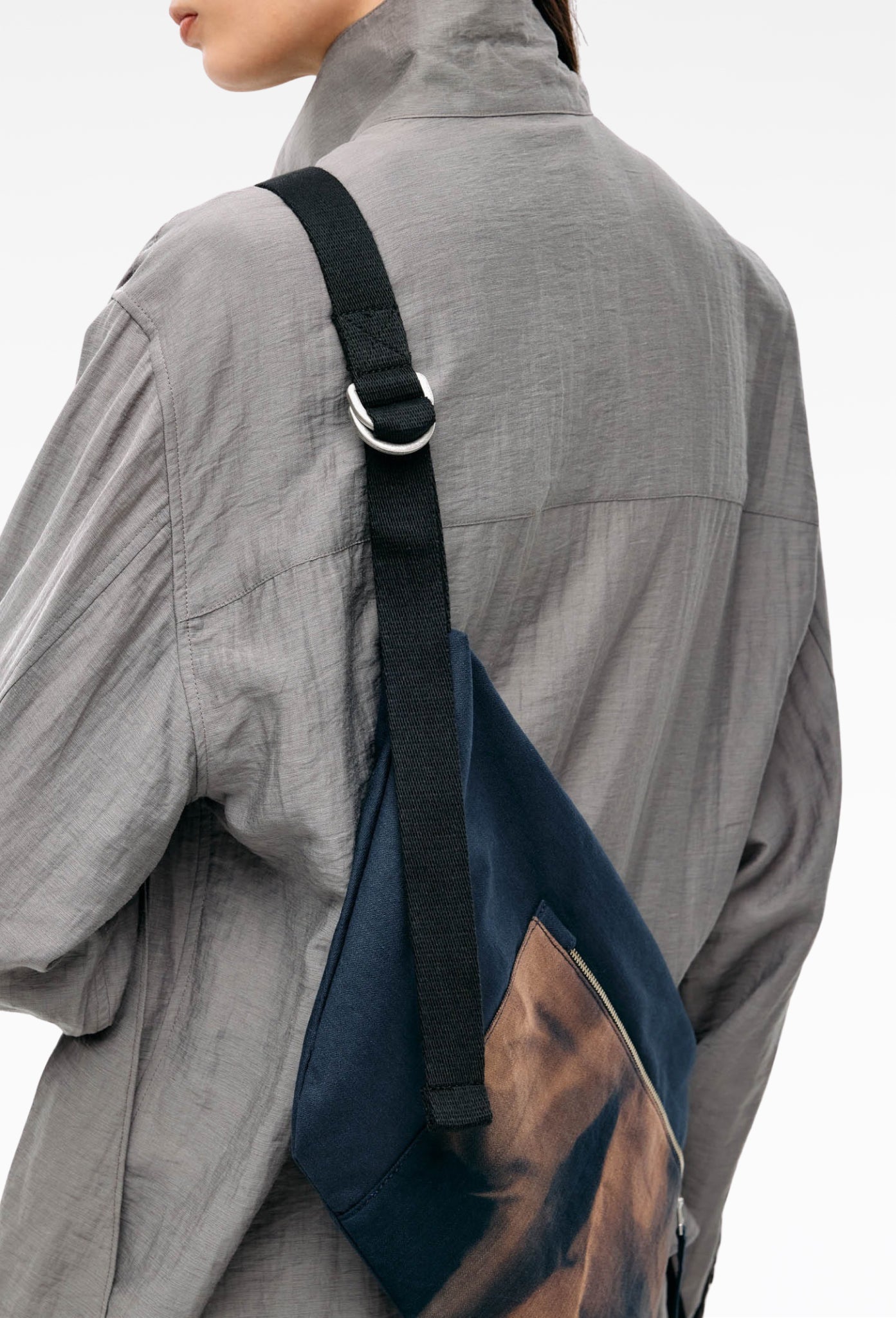 Navy Sun-Bleached Mini-Bag