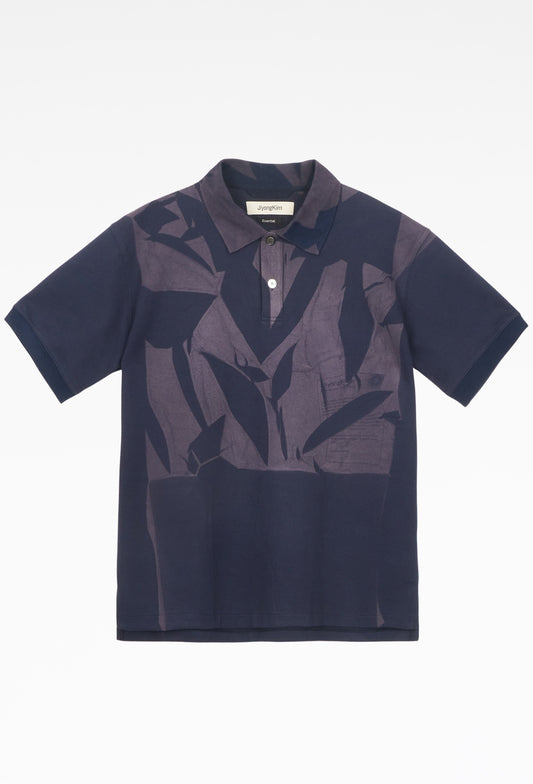 Navy Sun-Bleached Pack Polo T-Shirt (Half)