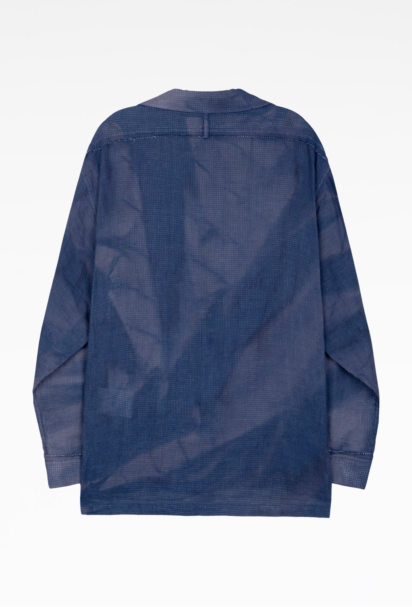 Navy Sun-Bleached Strap Detailed Shirt