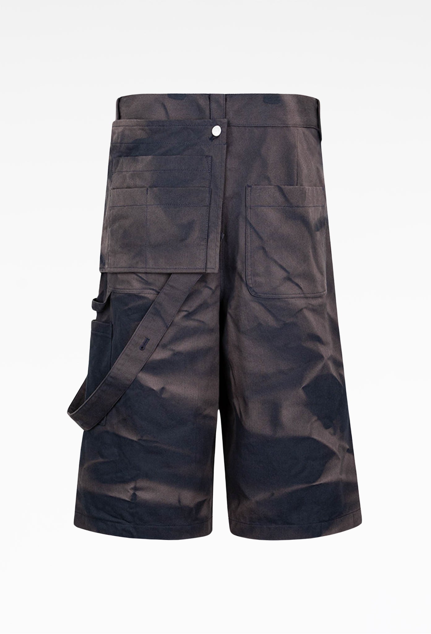 Navy Sun-Bleached Work Half Trousers