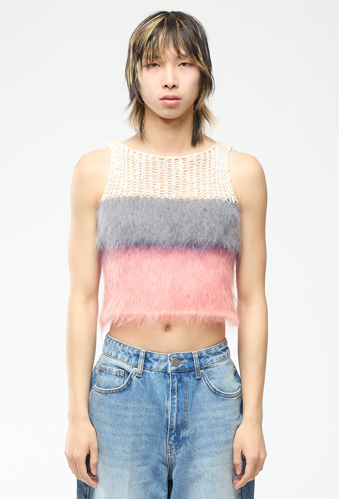 Missoni - Multicolor Mohair Knit Crop Top
