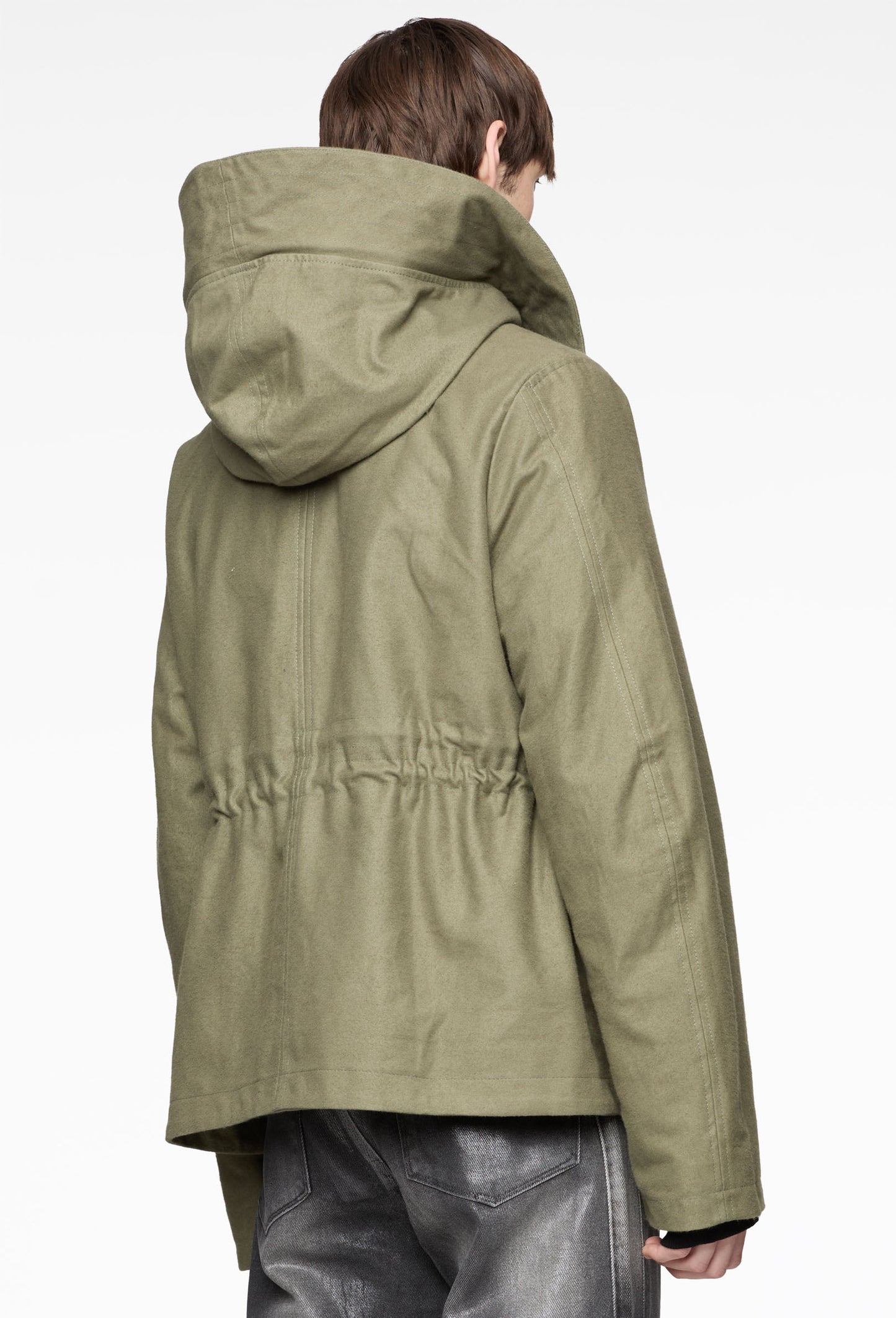 Olive Short Fishtail Parka